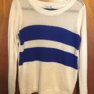 Sweater with blue stripes, XL